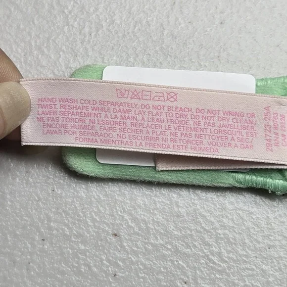 Victoria's Secret Women Bra 32B Green Floral Push Up Pigeonnant Underwired Lace - Picture 7 of 15